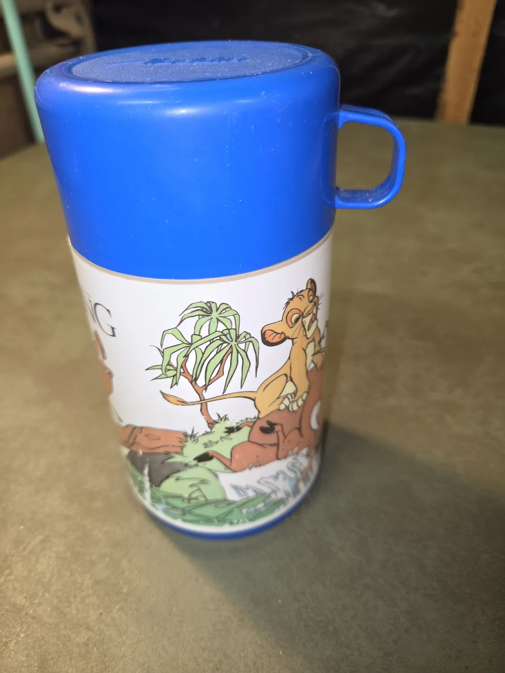Vintage 1994 Disney's The Lion King plastic thermos